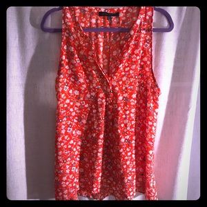 ☀️July sale☀️JASMINE & JULIANA** red floral tank